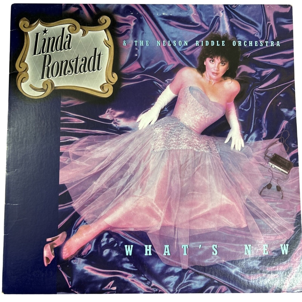 Linda Ronstadt What's New Vinyl LP 1983 Blue Vinyl Nelson Riddle Jazz Pop Vocal